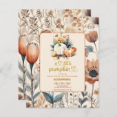 ちょっとしたカボチャ予算の赤ちゃんシャワー (正面/裏面)