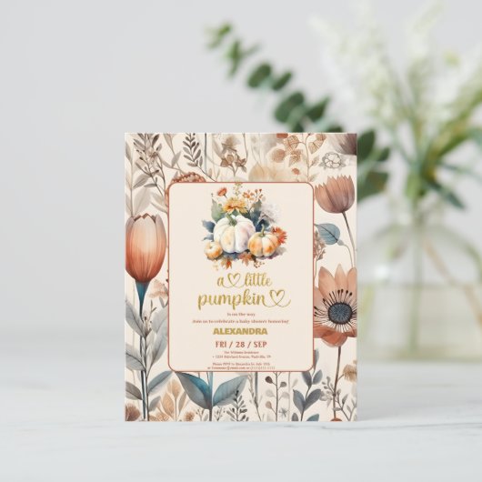 ちょっとしたカボチャ予算の赤ちゃんシャワー (スタンド正面)