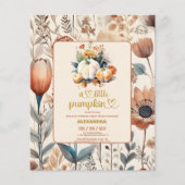 ちょっとしたカボチャ予算の赤ちゃんシャワー (正面)