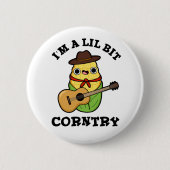 ちょっとしたカントリー風のユーモアが面白い、コーンパンの本当の意味 缶バッジ (正面)