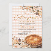 ちょっとしたキューティパイベイビーシャワーリングス フルール オートム 招待状 (正面)