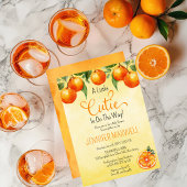 ちょっとしたキュートな柑橘水彩ベイビーシャワー 招待状
