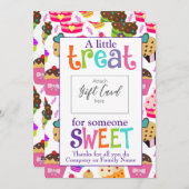 ちょっとしたギフトカードのバウチャーホルダー シーズンカード (正面/裏面)