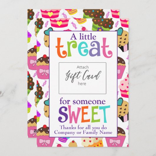 ちょっとしたギフトカードのバウチャーホルダー シーズンカード (正面/裏面)