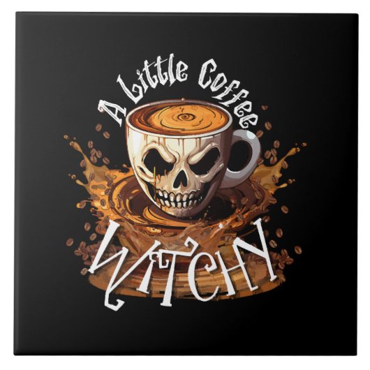 ちょっとしたコーヒーの魔女っぽさ タイル (正面)