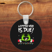 ちょっとしたサプライズ出産報告クリスマス キーホルダー (正面)