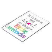 ちょっとしたハートを作るのに大きな仕事だ ノートブック (左側)