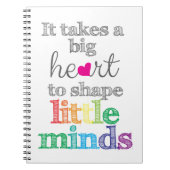 ちょっとしたハートを作るのに大きな仕事だ ノートブック (正面)