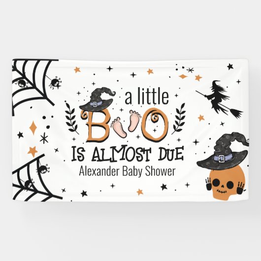 ちょっとしたブーがハロウィーンの約束だ 横断幕 (横)