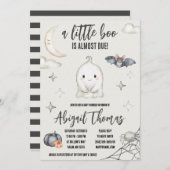 ちょっとしたブーが来たぞ!ハロウィーンの赤ちゃんシャワー 招待状 (正面/裏面)