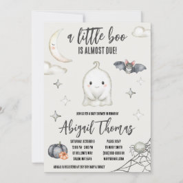 ちょっとしたブーが来たぞ！ハロウィーンの赤ちゃんシャワー 招待状