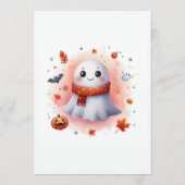 「ちょっとしたブーが行き着いている」ハロウィーンの赤ちゃんシャワー アドバイスカード (裏面)