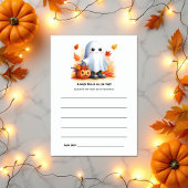 「ちょっとしたブーが行き着いている」ハロウィーンの赤ちゃんシャワー アドバイスカード