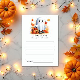 「ちょっとしたブーが行き着いている」ハロウィーンの赤ちゃんシャワー アドバイスカード