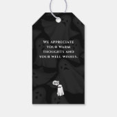 ちょっとしたブーで赤ちゃんシャワーが浴びせられる ギフトタグ (裏面)