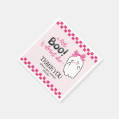 ちょっとしたブーはほとんどレトロなピンクの赤ちゃんシャワーが原因 スタンダードカクテルナプキン (角)