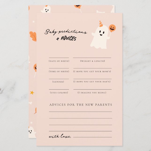 ちょっとしたブーはベビーの予想に近い (正面/裏面)