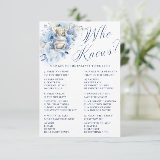 ちょっとしたプリンス ロイヤルブルーシャワー 誰にもわからない 招待状 (スタンド正面)