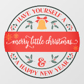 ちょっとしたメリークリスマスの仕事をする ウィンドウサイン (シート)