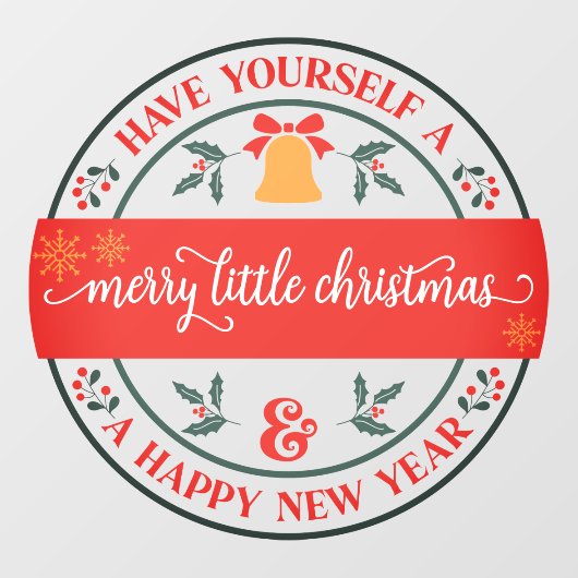 ちょっとしたメリークリスマスの仕事をする ウィンドウサイン (シート)