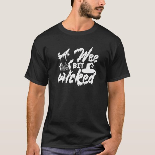 ちょっとした悪い – 面白いハロウィーン Tシャツ (正面)