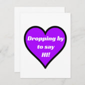 ちょっとした挨拶をしに寄ってみた ノートカード (正面/裏面)