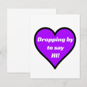 ちょっとした挨拶をしに寄る ノートカード (正面/裏面)