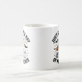 ちょっとした漆黒の輝き 楽しいサルカズム コーヒーマグカップ (中央)