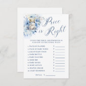 ちょっとした王子様 ロイヤルブルー シャワーの価格は適切 招待状 (正面/裏面)