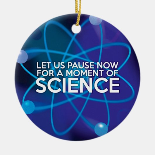 ちょっとした科学の時間にしよう セラミックオーナメント (正面)