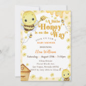 ちょっとした贈り物が届くよ!ベイビーシャワー 招待状 (正面)