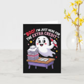 ちょっとした追加点のためにここにいるのよ、怖いお化け カード (黄色い花)