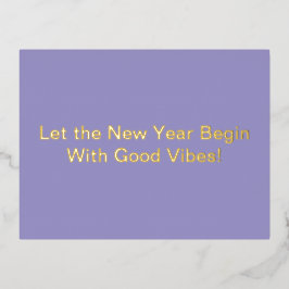 ちょっとした遊び心のある年賀状 箔シーズンポストカード