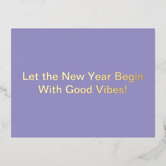 ちょっとした遊び心のある年賀状 箔シーズンポストカード (正面)