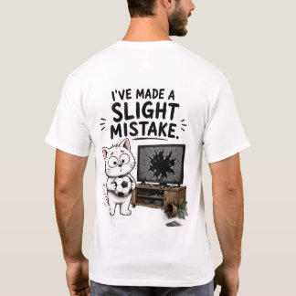 ちょっとした間違いを犯してしまったTシャツ – かわいい猫 Tシャツ