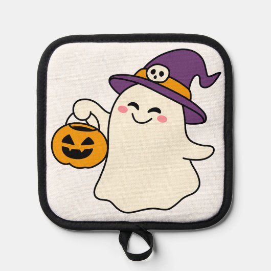 ちょっとした魔法でハロウィンがより思い出深くなる 鍋敷き (正面)