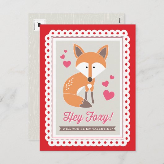 ちょっとずるい! Origamiによってバレンタインの郵便はがきを印刷します シーズンポストカード (正面/裏面)