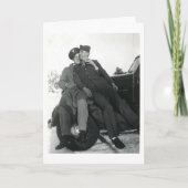 ちょっとそこにハンサムなゲイの男性の兵士の挨拶状 カード (正面)