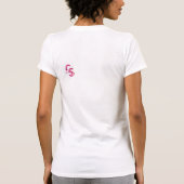 "ちょっとそこに甘い物"のV首 Tシャツ (裏面)