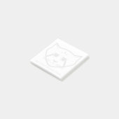 ちょっとだけむくれているプレス付箋 ポストイット (アングル)