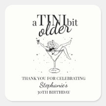 ちょっとだけ大人になったマティーニ 30歳の誕生日お祝い