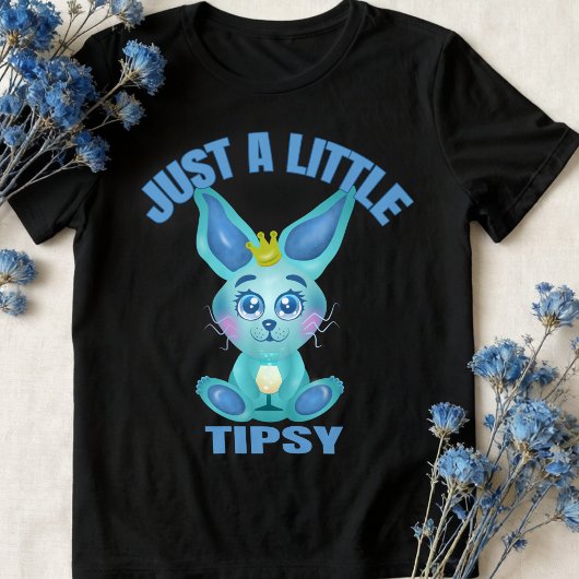 ちょっとだけ酔っちゃったウサギ Funny トライブレンドTシャツ