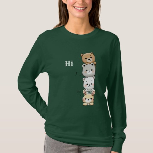 「ちょっとのぞきに来たよ~」 「のぞき見パル」 「缶バッチ」 Tシャツ (正面)