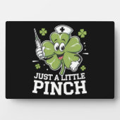 ちょっとのピン留め看護師セントパトリックデー アイルランド フォトプラーク (正面)