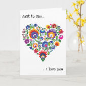 ちょっとのメッセージを・・・ バレンタインデー カード (黄色い花)