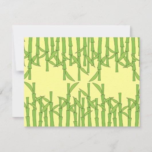 ちょっとの竹 招待状 (裏面)