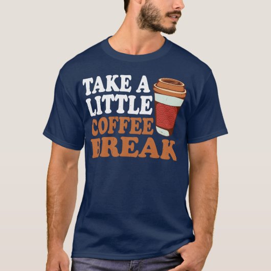 ちょっとひと息コーヒーブレイクガール Tシャツ (正面)