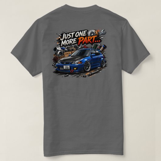 ちょっともう1つのパーツTシャツ Tシャツ (デザイン裏面)
