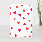 ちょっともう!猫の冗談? バレンタインデーのかわいいユーモア カード (裏面)