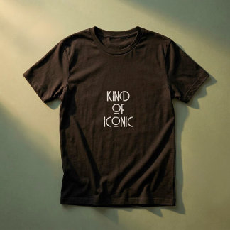 ちょっとイコニックな面白いトレンドのミニマリストステートメント Tシャツ